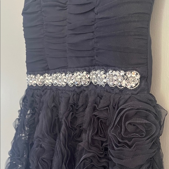 Trixxi Blue Mini Dress with Embellished Waist - Picture 7 of 7